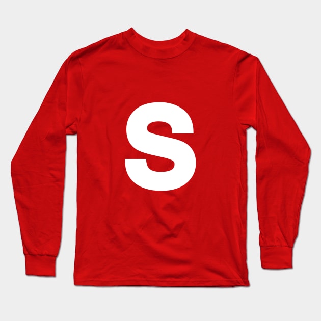 Lowercase Letter S - Fun Halloween Costume Long Sleeve T-Shirt by tommartinart